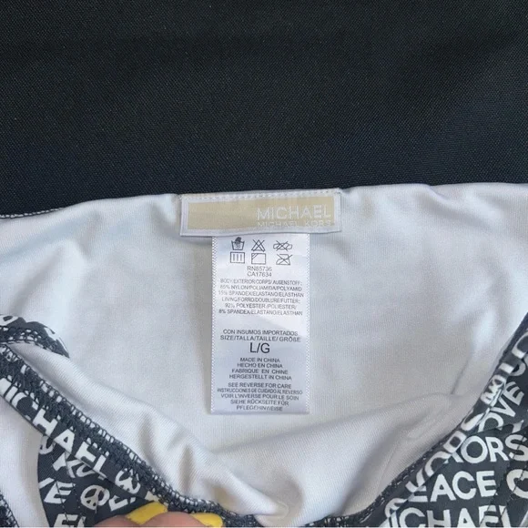 Micheal Kors Peace Love Bikini Bottoms Size Large - Picture 3 of 5